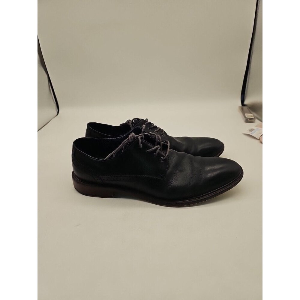Winthrop Mens Black Leather Oxford‎ Shoe Size 10.5 Lace Up